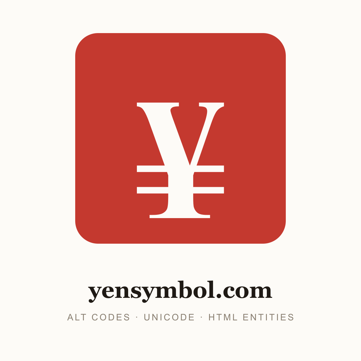 ¥-Poster — das Yen-Symbol (Yen-Zeichen, japanischer Yen), yensymbol.com
